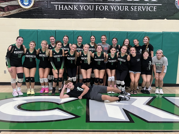 class of 27 senior fan night volleyball