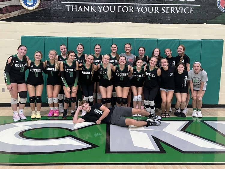 class of 27 senior fan night volleyball