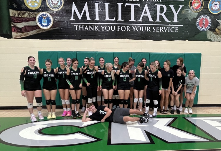 class of 27 senior fan night volleyball