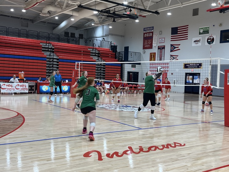 JV volleyball at Peebles
