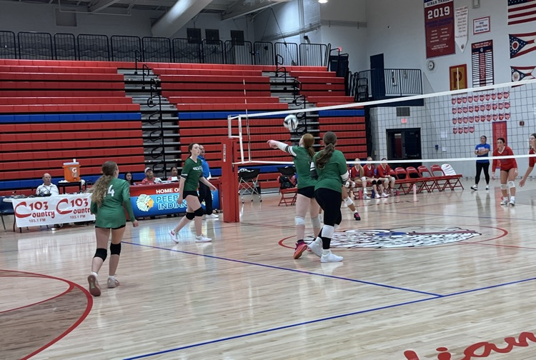 JV volleyball at Peebles