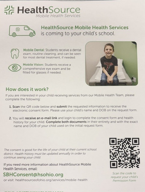 HealthSource Mobile Health Services Flier