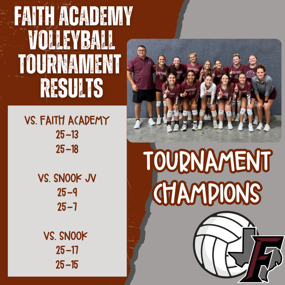 Faith Academy Champs