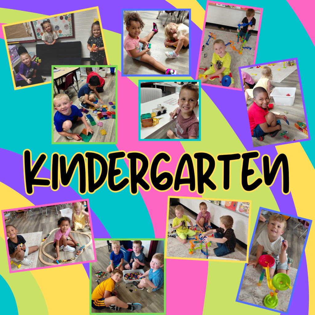 Kindergarten enjoying free choice!