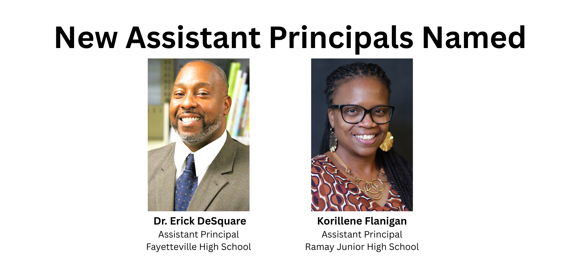 New Assistant Principals Named | Fayetteville Public Schools