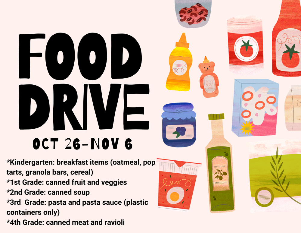 Food Drive October 26-November 6