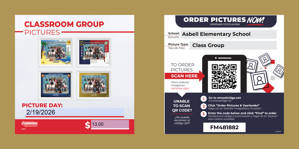 Class Picture Day February 19th