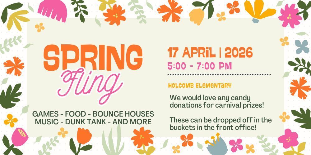 Spring Fling April 17 5-7 PM