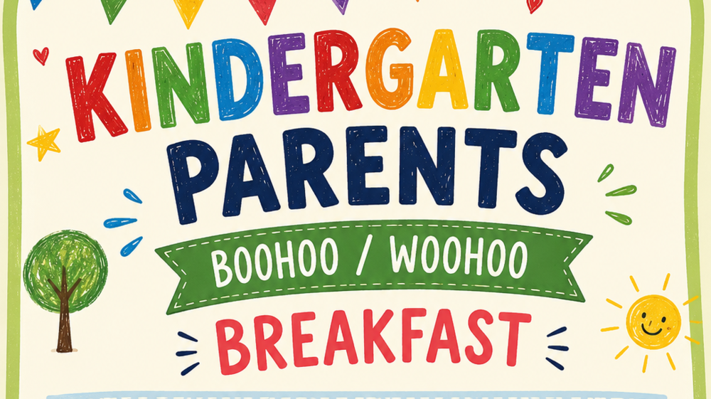 Invitation to Kindergarten Breakfast