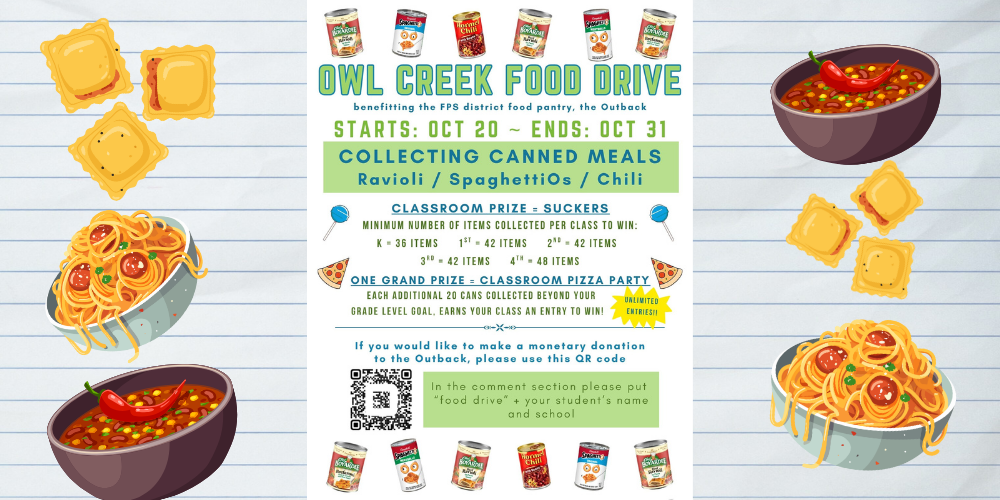 Owl Creek Food Drive