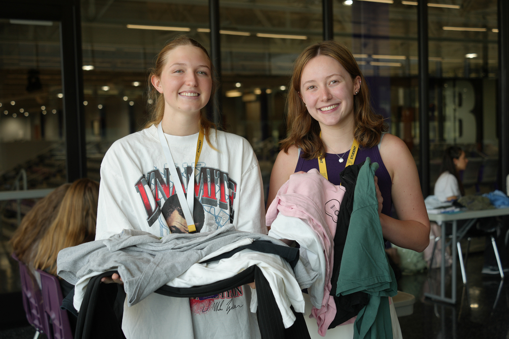 a Clothing Swap, where students and staff explored a model thrift store and got to “shop” for new-to-them clothing items.