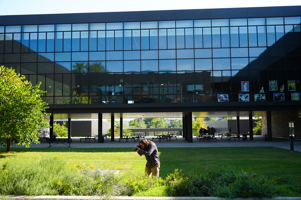 The Fayetteville High School Environmental Science classes recently established a “no mow” zone in the FHS courtyard which supports biodiversity and encourages pollinators and native plants to thrive.