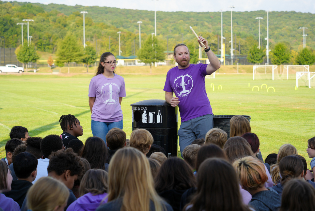 Students from John L Colbert Middle School Outdoor Adventure program teamed up with Fayetteville High School’s Aerodynamics and Space team at Kessler Park for an exciting hands-on experience!