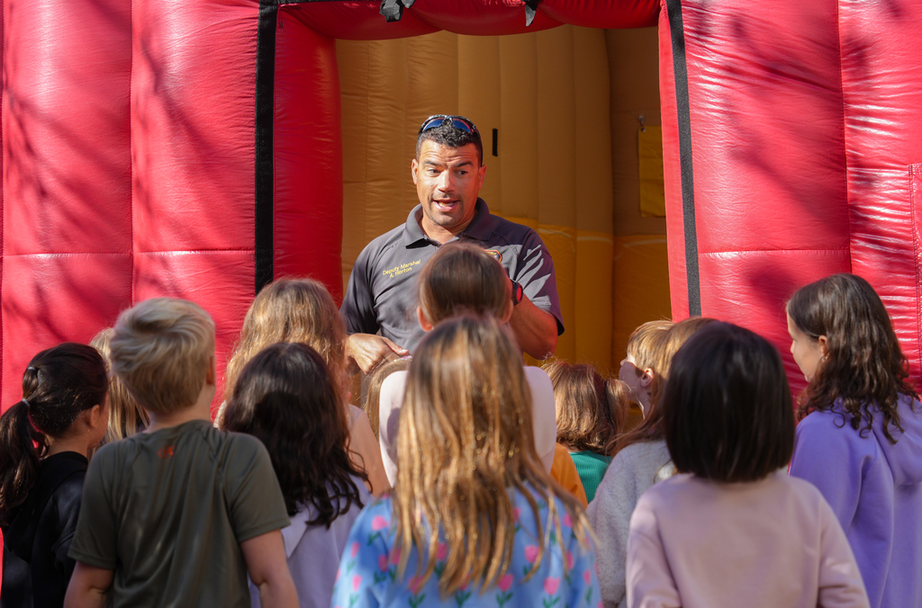 Fayetteville Firefighters spent the day with Vandergriff Elementary students, teaching important fire safety tips and sharing how to stay safe in an emergency.