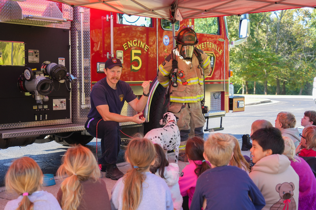 Fayetteville Firefighters spent the day with Vandergriff Elementary students, teaching important fire safety tips and sharing how to stay safe in an emergency.