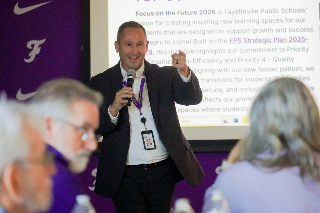 We were proud to host a group of former school board members and administrators for lunch on October 21 in the Sports, Wellness & Academic Center at Harmon Stadium. 