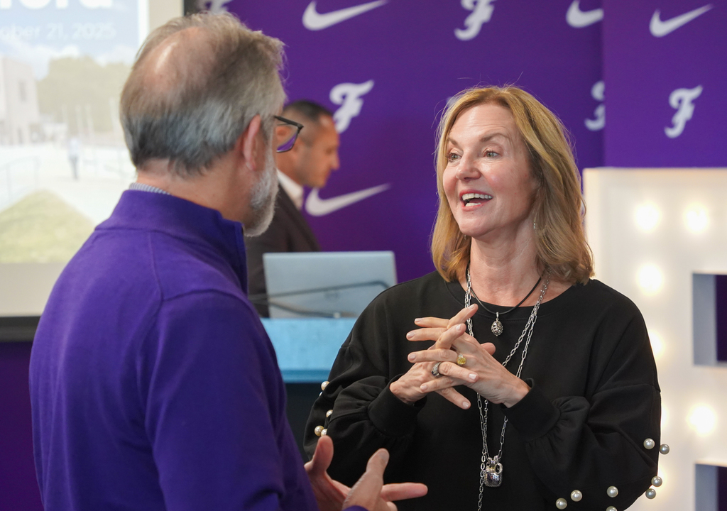 We were proud to host a group of former school board members and administrators for lunch on October 21 in the Sports, Wellness & Academic Center at Harmon Stadium. 