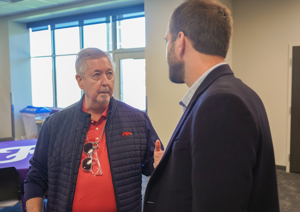 We were proud to host a group of former school board members and administrators for lunch on October 21 in the Sports, Wellness & Academic Center at Harmon Stadium. 