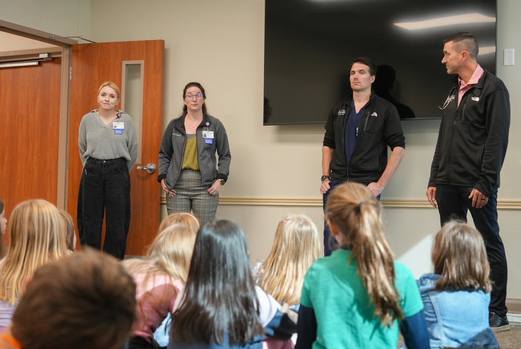 Students in Vandergriff’s Gifted and Talented program took a field trip to Washington Regional to explore neurology, the brain, and the nervous system.