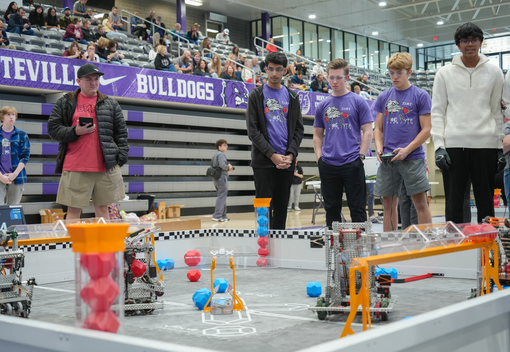 Fayetteville High School robotics team, DogByte, recently hosted one of the first robotics competitions of the season in Arkansas!