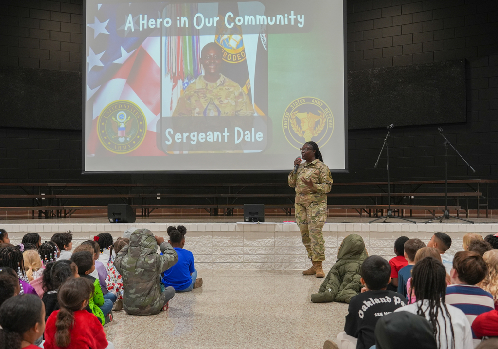 Asbell Elementary honored Veterans Day with a special assembly this week! Third grade teacher Chenel Dale shared her journey of service in the National Guard, encouraging students to stay strong through challenges. The Asbell staff choir also performed a special song recognizing each branch of the armed forces.  We’re so grateful to all who have served and to our schools for teaching students the importance of honoring our veterans.❤️💙💜 @fpsteachloveinspire