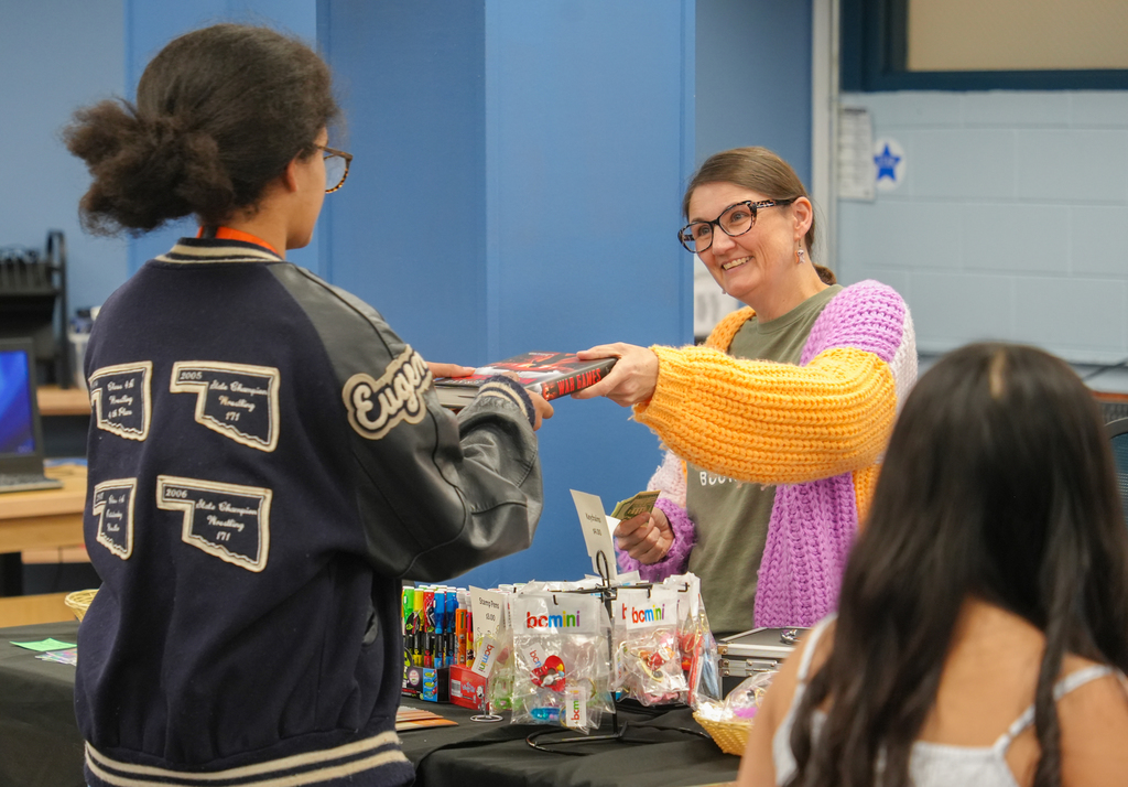 Woodland Junior High is hosting a Book Fair in the library this week in partnership with local bookstore Pearl’s Books