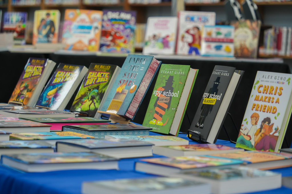 Woodland Junior High is hosting a Book Fair in the library this week in partnership with local bookstore Pearl’s Books