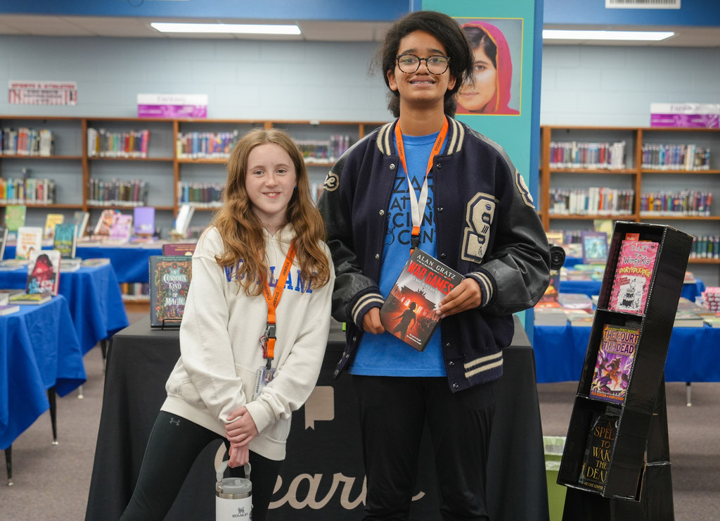 Woodland Junior High is hosting a Book Fair in the library this week in partnership with local bookstore Pearl’s Books