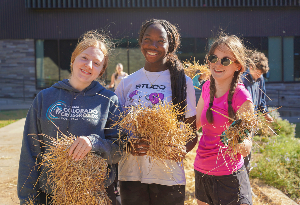 AP Environmental Science students from FHS spent the weekend advancing two student-led sustainability projects, including a new “No Mow” area in the FHS courtyard and ongoing invasive species removal at McNair.