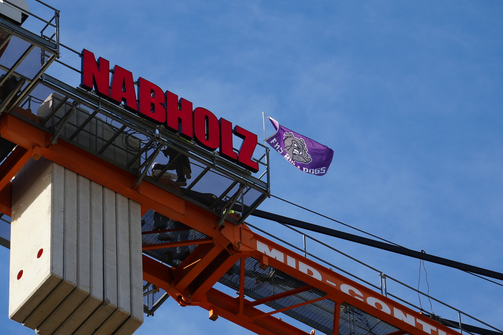 They made it! FPS Superintendent, Dr. John Mulford, and FPS School Board President, Tim Hudson, climbed the Nabholz crane to support our FHS Student Council’s annual Homeless Vigil. 