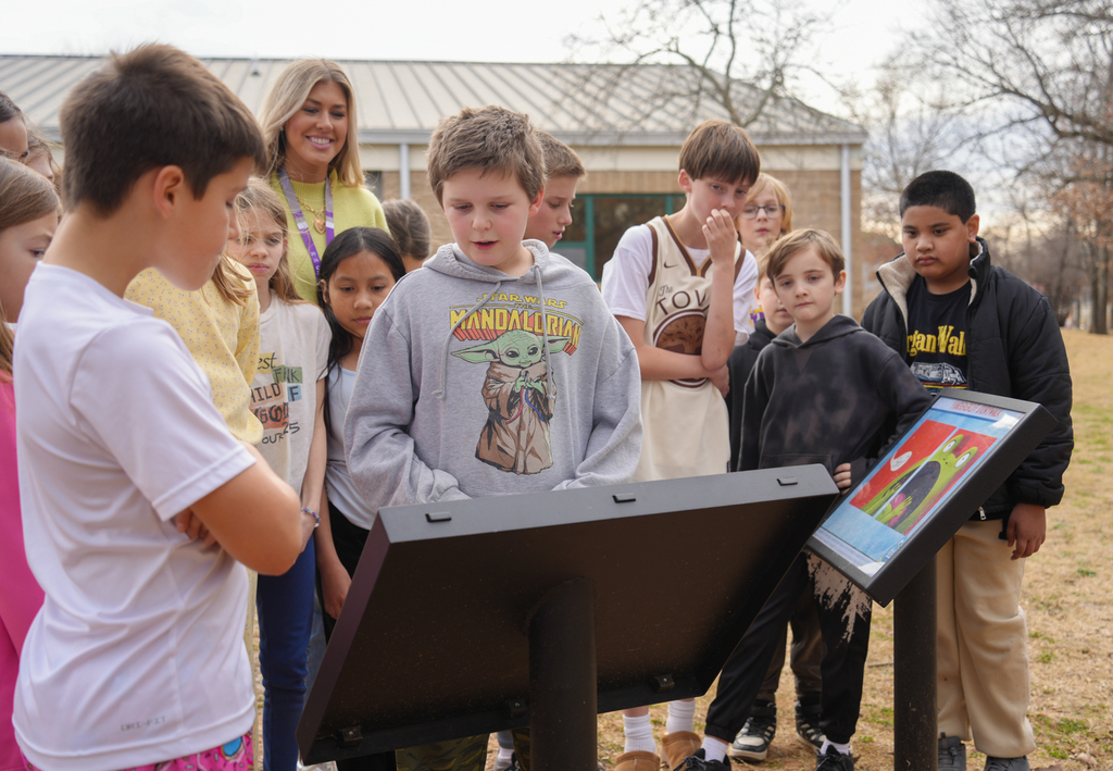 Learning was on the move at Vandergriff Elementary with a new book on their StoryWalk trail. Students were spotted reading “I Don’t Want to Go to Sleep!” as they traveled from station to station.