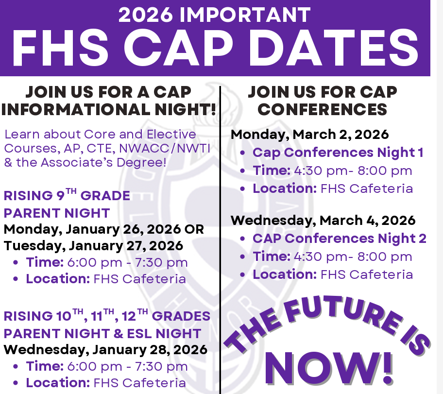 FHS CAP DATES