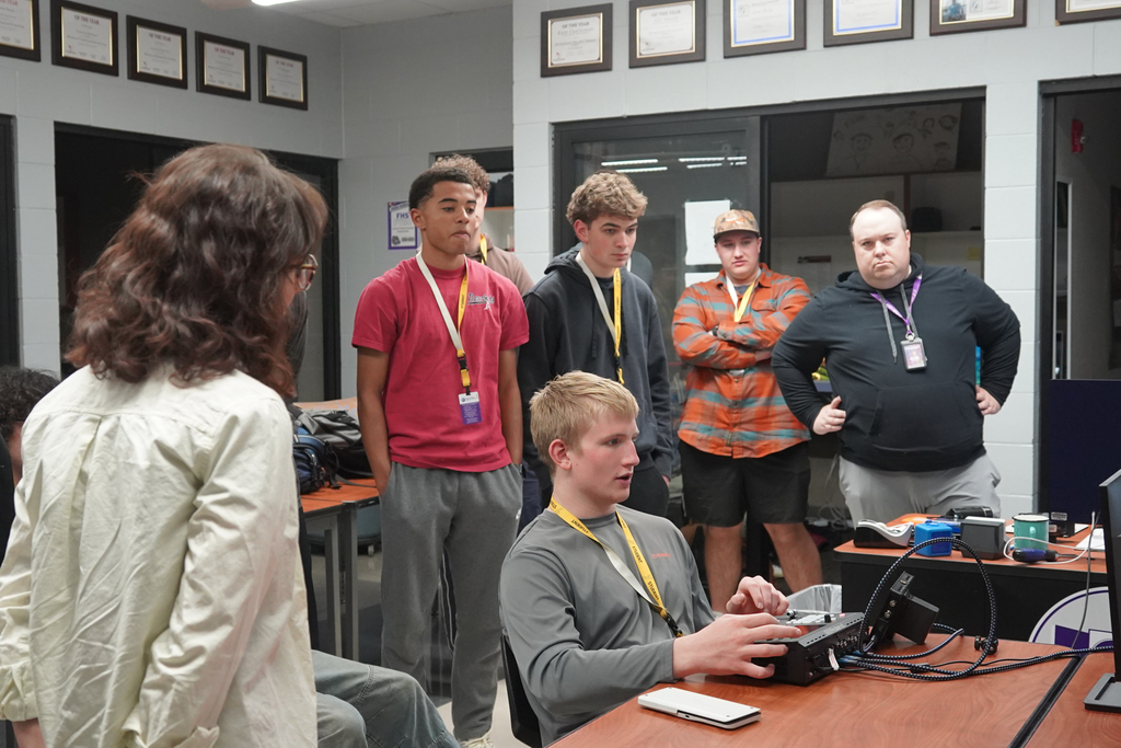 Fayetteville High School Sports Broadcasting class recently received a precision playback device used for replaying sports plays, thanks to a grant from the Fayetteville Public Education Foundation! 