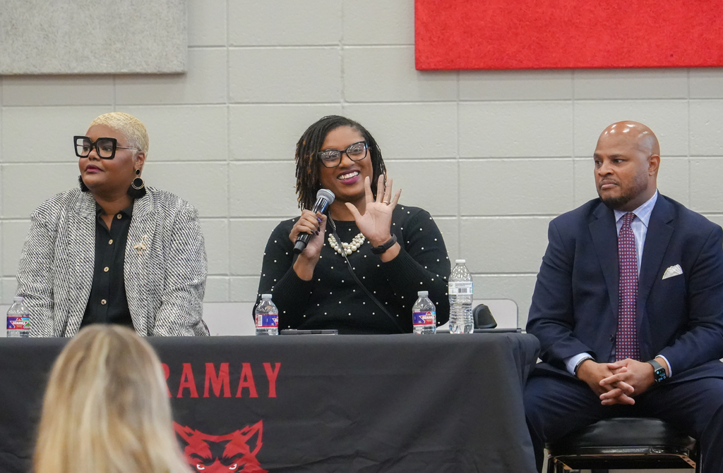 Ramay Junior High School hosted a powerful AVID College and Career Assembly, led by FPS AVID Director Lauren Parker, with a focus on historically Black colleges and universities (HBCUs)!  Students heard from a panel of professionals, asked thoughtful questions, and learned more about the many paths available to them after high school.  Thank you to everyone who helped make this event a success. Today was filled with inspiration, exploration, and opportunities for our students to envision their futures! #fpsteachloveinspire