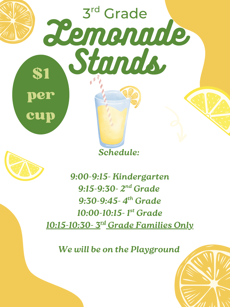 3rd Grade Lemonade Stands