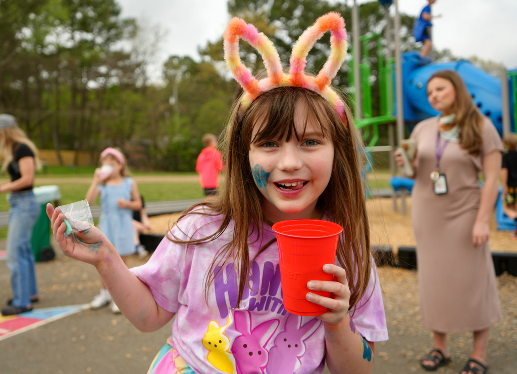 After reading The Lemonade War by Jacqueline Davies, Root Elementary third graders brought the story off the page and onto the track for their very own Lemonade War!