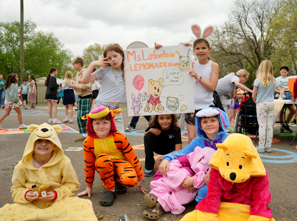 After reading The Lemonade War by Jacqueline Davies, Root Elementary third graders brought the story off the page and onto the track for their very own Lemonade War!