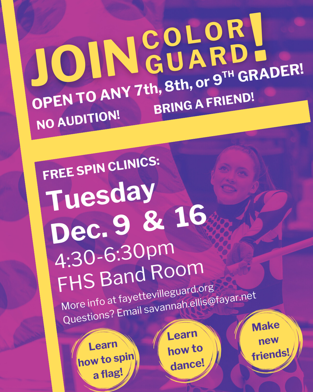 FHS Color Guard Auditions!