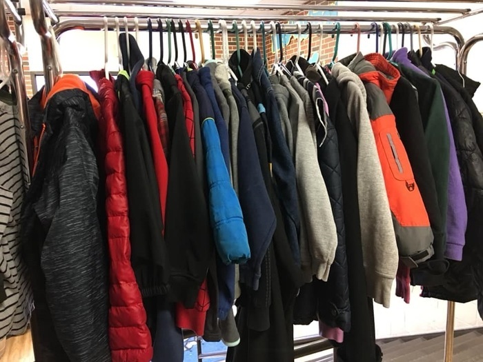 Pic of lost and found rack