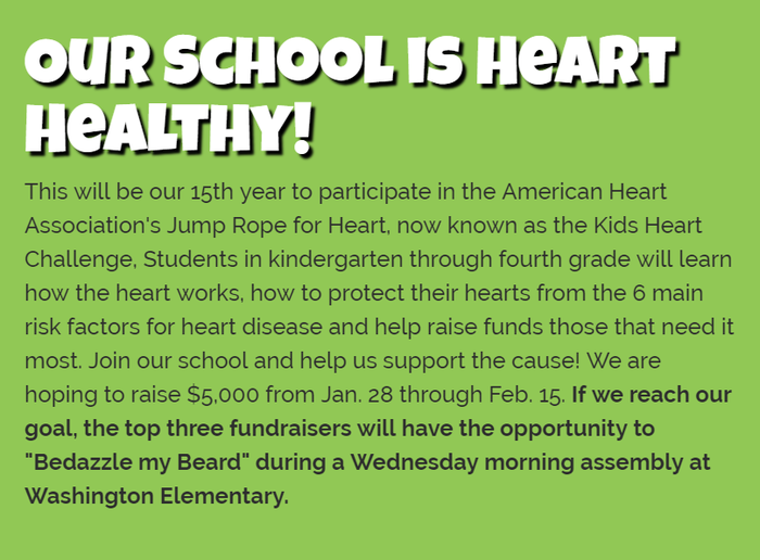 Jump rope for heart logo