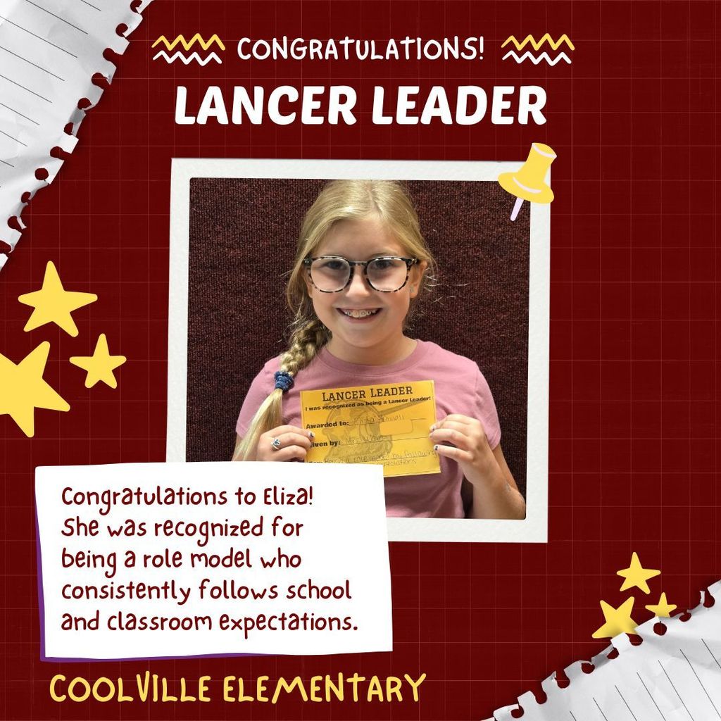 Coolville Elementary Lancer Leader