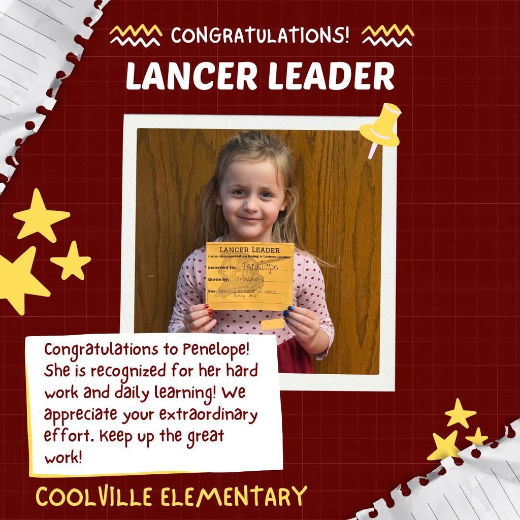 Coolville Elementary Lancer Leader