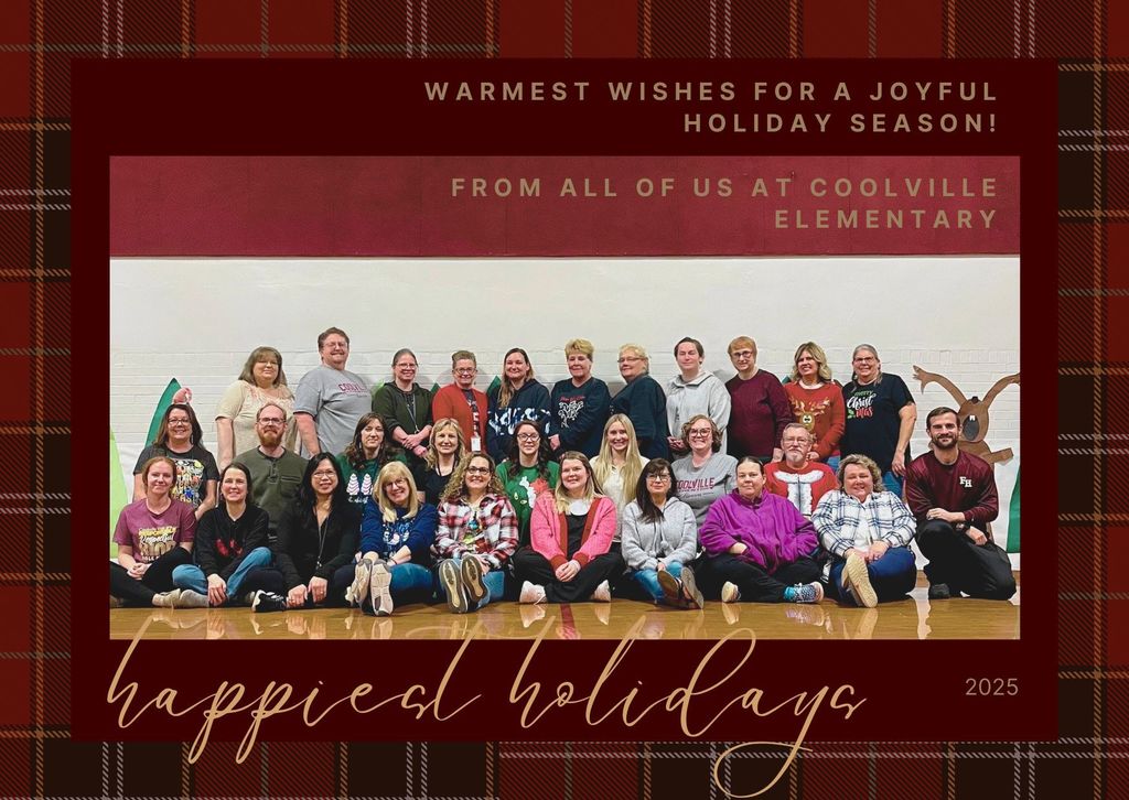 Happy Holidays from all of us at Coolville Elementary! 