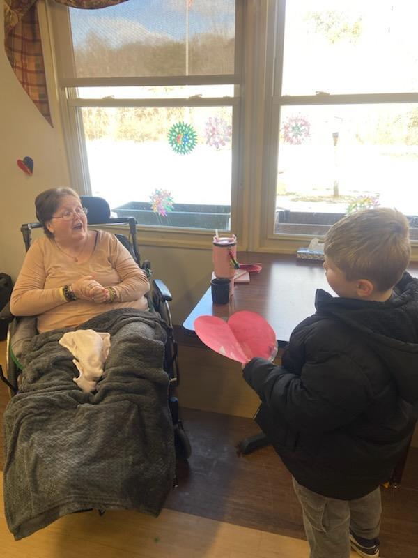Coolville Elementary Second Grade Spreading Kindness at Arcadia Nursing Home