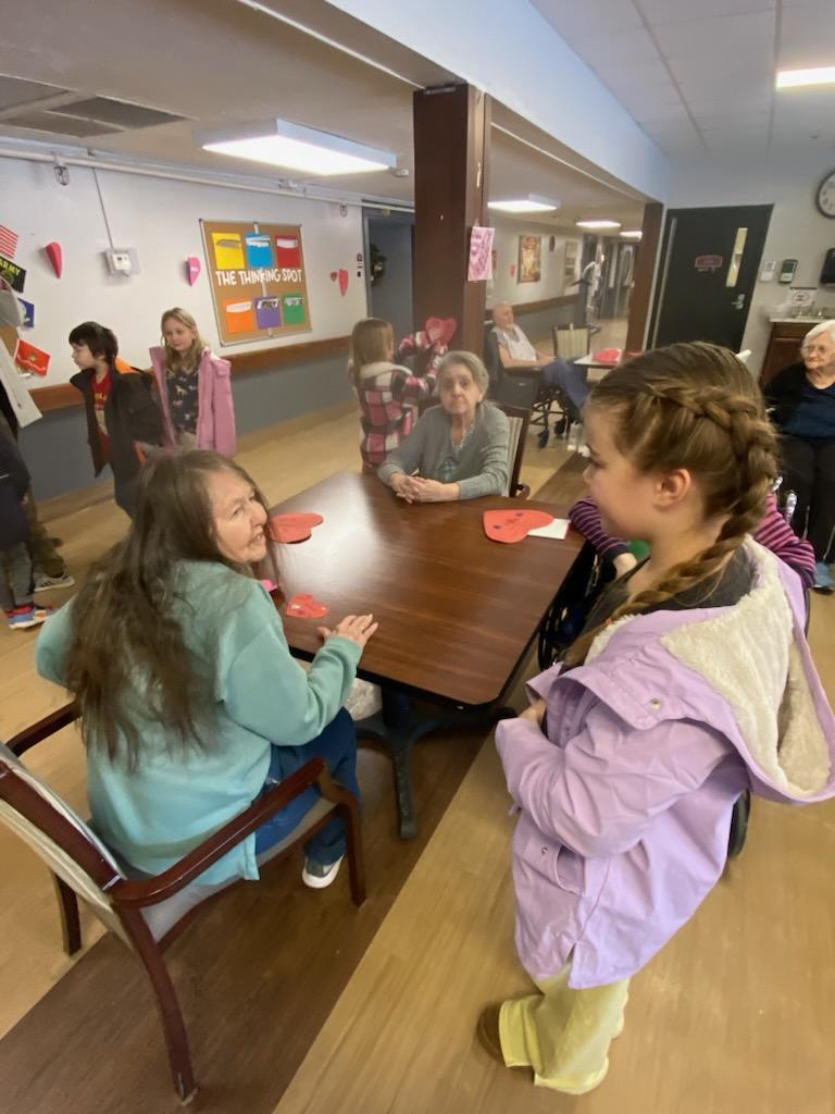 Coolville Elementary Second Grade Spreading Kindness at Arcadia Nursing Home