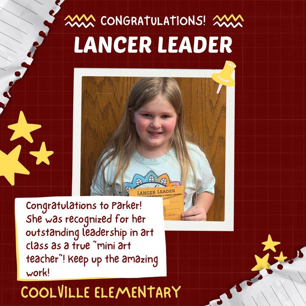 Coolville Elementary Lancer Leader - Parker