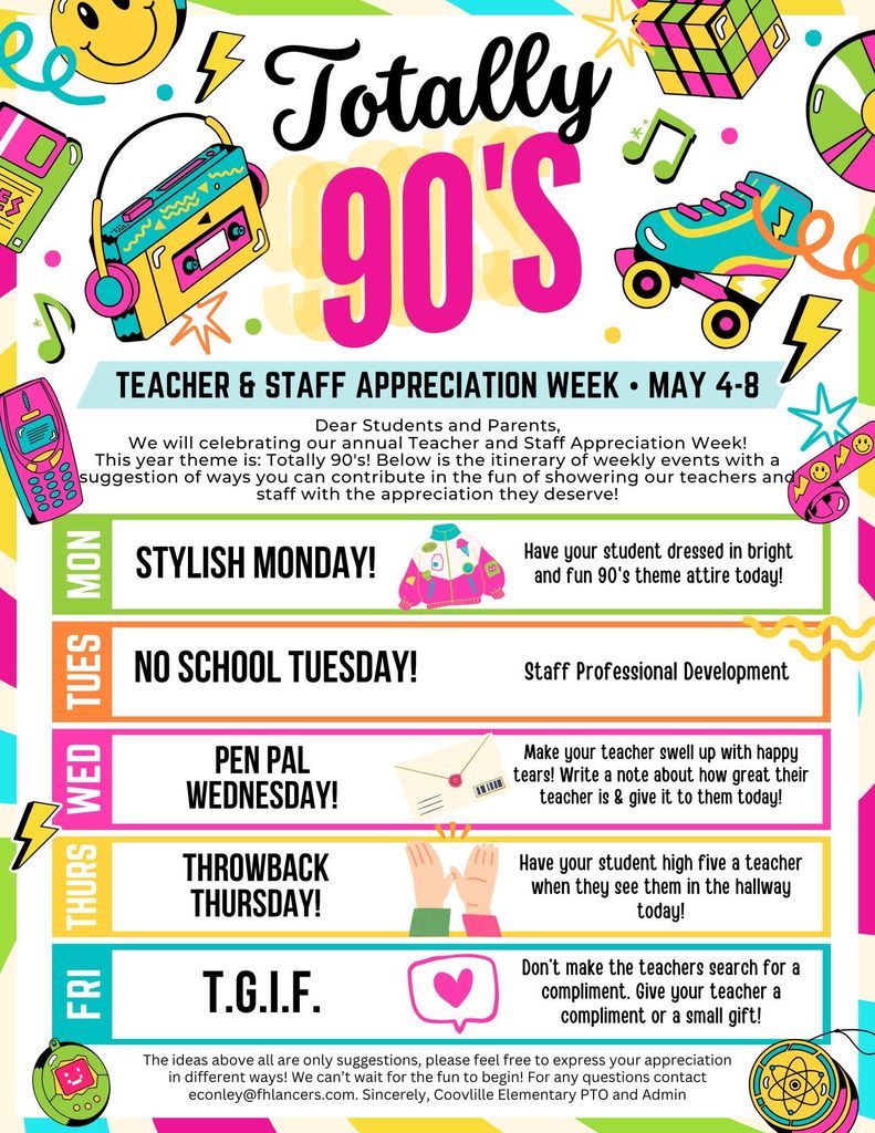 Coolville Elementary Teacher Appreciation Week 2026