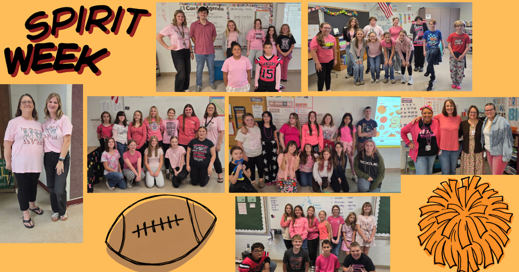 Students in the spirit week gear. 