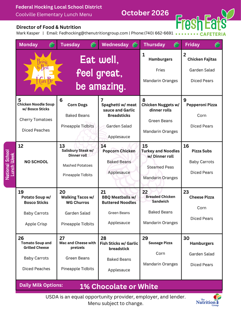 Lunch Menu