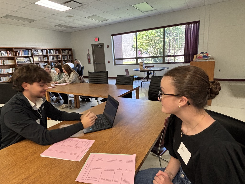 Students working together.